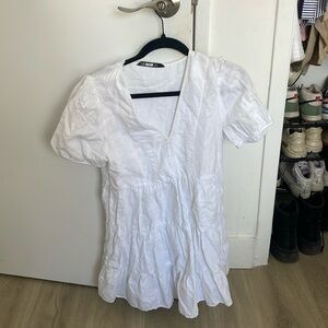 small zara white dress